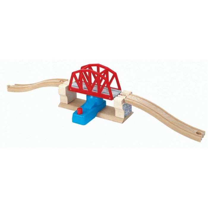 Pod Pivotant Rotativ Mecanic din lemn pentru trenulete - Maxim Enterprise Rail Road Roatating Swing Bridge